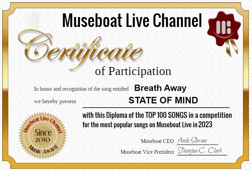 STATE OF MIND on Museboat LIve